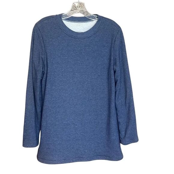 Other - Snuggly Soft Cozy Fleece Lined Long Sleeve Pajama Lounge Top Blur